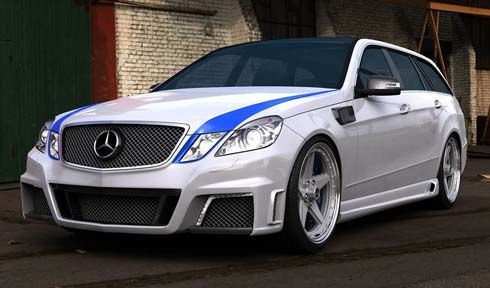 รถแต่ง Mercedes-Benz E63 AMG Estate ปี 2011 ผลงานของ Arturo Alonso จาก GWA Tuning