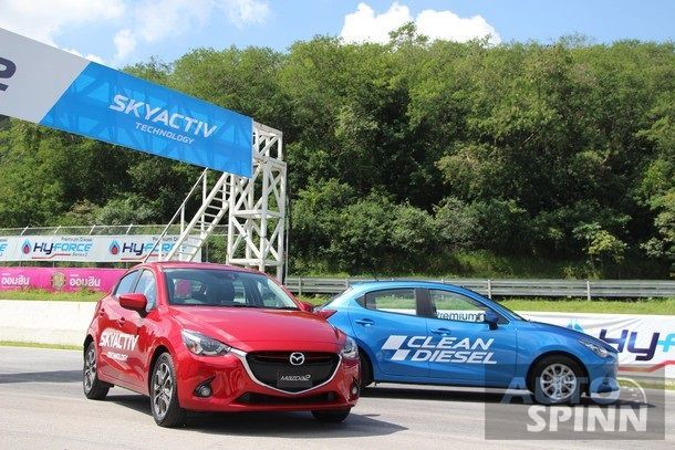 รีวิวทดสอบ 2015 มาสด้า2 สกายแอคทีฟ ดี (Mazda2 Skyactiv D) ครั้งแรกในไทย กับการขับในสนามโบนันซ่าฯ