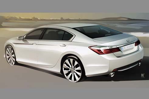 Honda โชว์ภาพสเก็ตช์ Accord ซีดานรุ่นปี 2013 เวอร์ชั่นรัสเซีย – ยุโรป