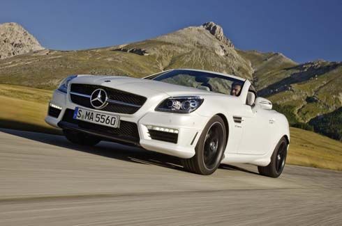เผยโฉม Mercedes-Benz SLK 55 AMG ปี 2012 ก่อนเปิดตัวที่แฟรงค์เฟิร์ต