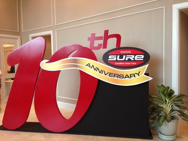 โตโยต้า ชัวร์ ฉลอง 10 ปีครบรอบ 100 สาขาในประเทศไทย