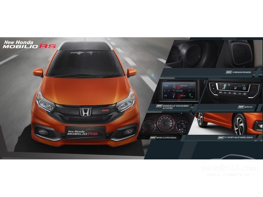 Jual Mobil Honda Mobilio 2017 RS 1.5 Automatic MPV Orange 