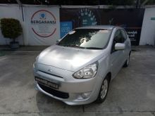 Mitsubishi Mirage 1.2 GLX 2014 MT Abu Metalik Istimewa
