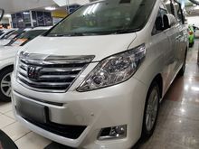 2013 Toyota Alphard 2.4 G ATPM white best condition, siap pakai,