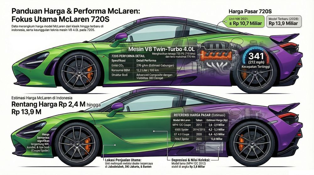harga mobil bekas mclaren