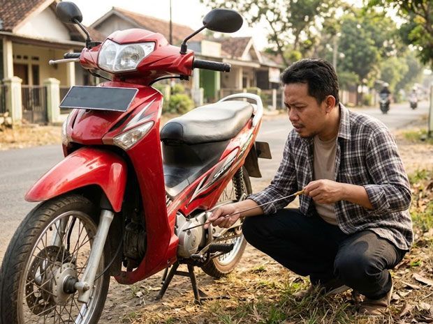 ciri seal klep motor bocor 