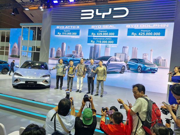 mobil listrik di IIMS 2024