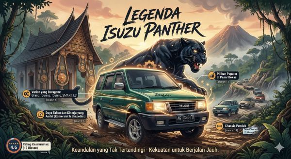ilustrasi dan infografis legenda isuzu panther