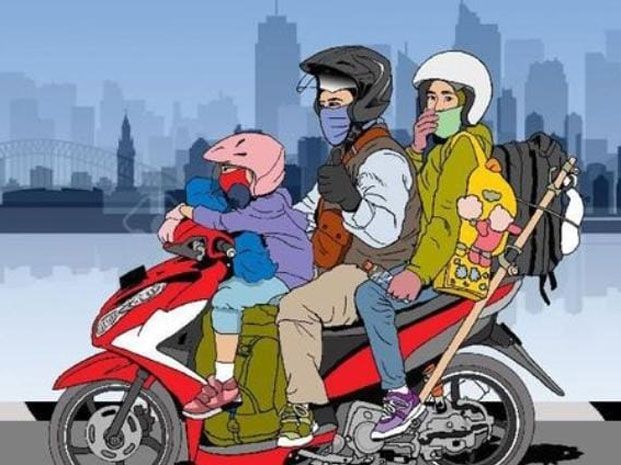 mudik naik motor
