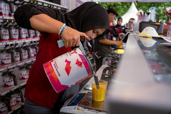 Kompetisi Battle of Mixing dengan cat Belkote Paints di IMX 2025 Semarang