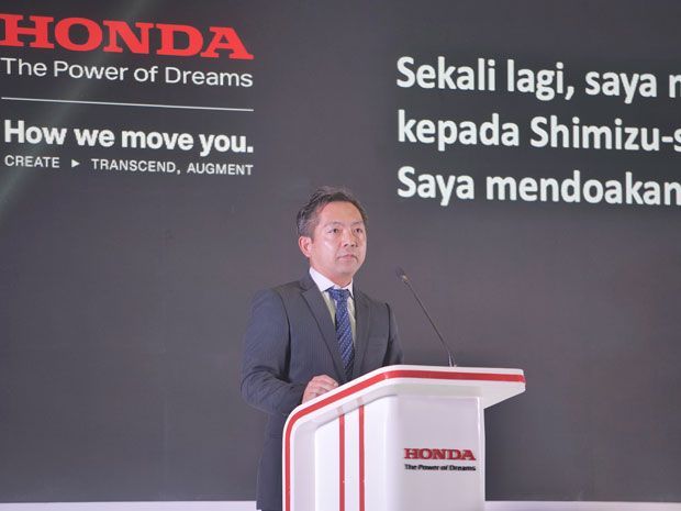 Presiden Direktur PT Honda Prospect Motor Shugo Watanabe
