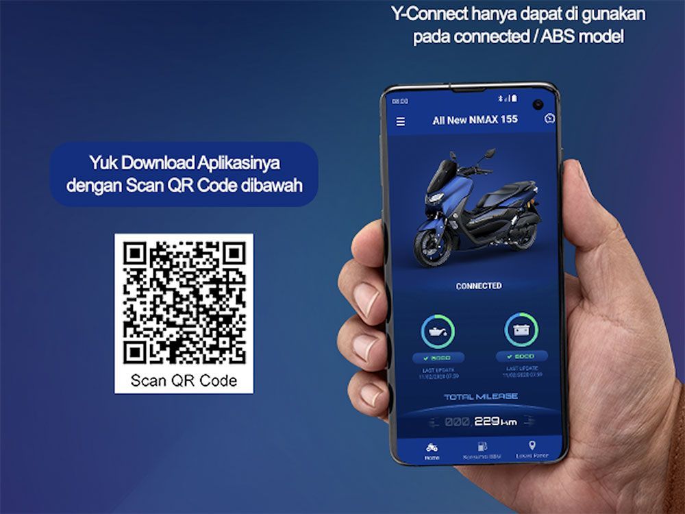 Aplikasi Y Connect Yamaha Nmax Connected/ABS
