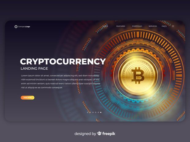 ilustrasi mata uang kripto bitcoin