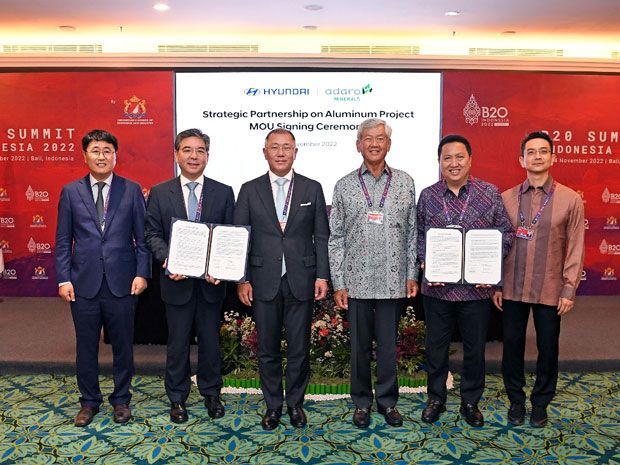 Hyundai tanda tangan MoU dengan Adaro Minerals