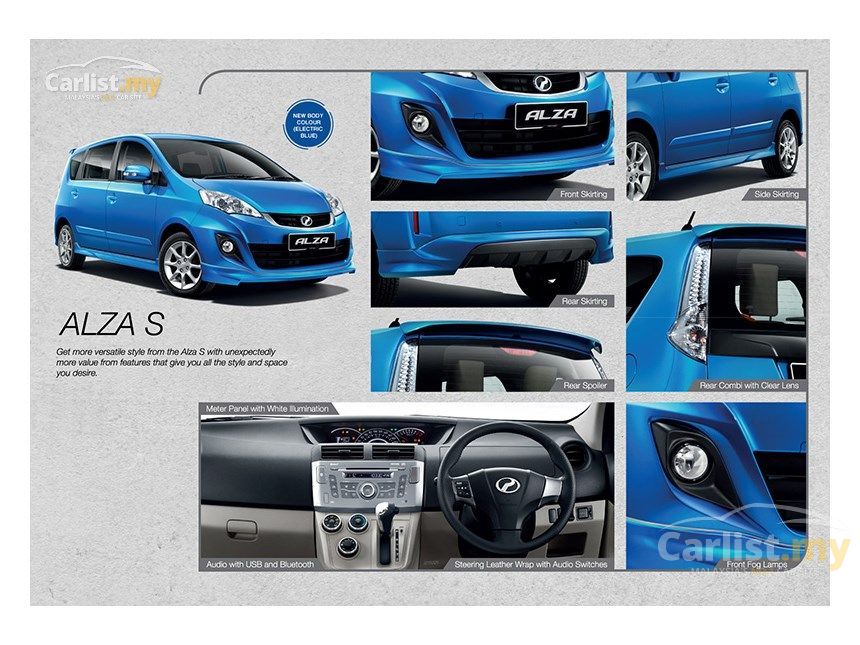 Perodua Alza 2017 S 1.5 in Kuala Lumpur Automatic MPV Blue 