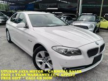 2011 BMW 528i 3.0cc (A) White * Leather Seat ** Hari Raya Carnival Sales ** 1 Year Warranty ** Free Gift ** TipTop Condition ** Call Us Now