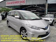 2012 Toyota Estima 2.4cc G-HYBRID CVT (A) Silver ** Hari Raya Carnival Sales ** 1 Year Warranty ** Free Gift ** Call Us Now