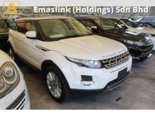 2012 Land Rover Range Rover Evoque 2.0 Moonroof Power Boot UNREGISTERED GST INCLUSIVE PRICE
