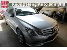 2013 Mercedes-Benz E250 2.0 Cabriolet (A) UNREG