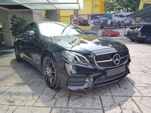2018 Mercedes-Benz E300 2.0 AMG Premium Coupe Digital Meter Push Start Button Keyless-Go Surround View Camera Paddle Shift Xenon Light LED Daytime Running Light Power Boot Panoramic Roof