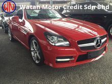 Mercedes-Benz SLK200 CGI AMG Convertible,HI-SPEC,RED SEAT BELT,MOON ROOF,ORI AMG BODYKIT N 18*RIM,LED DAYLIGHT,ACTUAL YEAR N CAN PROVE 13-UNREGISTER