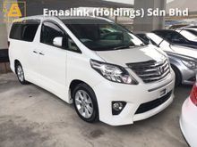 2012 Toyota Alphard 2.4 SC Edition Pilot Memory Power Seat Automatic Power Boot 2 Power Doors Body Kit Xenon 1 Year Warranty