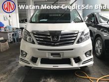 TOYOTA ALPHARD 2.4 SC KENTSTYLE LATEST FACELIFT 7 SEATERS MEMORY ELECTRONIC SEAT HOME THEATRE SYSTEM SURROUND CAMERA TWIN POWER DOORS 2012 JAPAN UNREG