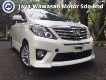 2013 TOYOTA ALPHARD S FACELIFT 8 SEATER 2 POWER DOOR WITH SMART WARRANTY JAPAN SPEC TIPTOP