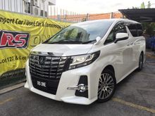 ORI YEAR MADE 2015 Toyota Alphard 2.5 SC FULL LEATHER SUNROOF UNREG