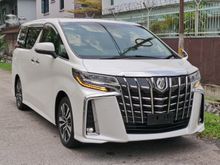2018 TOYOTA ALPHARD 2.5 SC PACKAGE NEW FACELIFT - SUNROOF / MOONROOF - 3 EYE HEADLAMP - RUNNING SIGNAL LIGHT - FULL LEATHER - AIRCOND SEAT