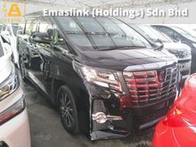 2016 Toyota Alphard 25 SA SUNROOF BLACK EDITION 360 SURROUND CAMERA POWER BOOT 17 SPORT RIM AUTO CRUISE CONTROL 2 POWER DOOR FREE WARRANTY LOCAL AP