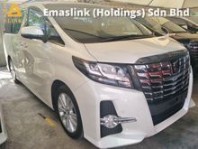 2015 Toyota Alphard 2.5 SA SUNROOF MOONROOF PRE CRASH STOP SYSTEM AUTO CRUISE 360 SURROUND CAMERA POWER BOOT 2 POWER DOOR 7 SEATER FREE WARRANTY