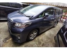 TOYOTA ALPHARD 2.5 X 7 SEATERS 2 POWER DOORS POWER BOOTH 4 CAMERA GENUINE YEAR MAKE 2016 JAPAN UNREG FREE 2 YRS GMR WARRANTY