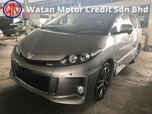 TOYOTA ESTIMA 2.4 AERAS FACELIFT ACTUAL YR 2014 7 SEATER, 2 POWER DOORS, FRONT BACK CAMERA, AUTO, JAPAN UNREG FREE GMR WARRANTY