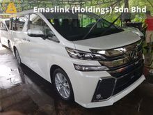 2015 Toyota Vellfire 2.5 2.5 ZA Spec Sunroof DVD Theater System (PRICE INCL GST)