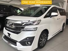2016 UNREG TOYOTA VELLFIRE 3.5 VL (FULL SPECS) - JBL SOUND SYSTEM - HOME THEATRE WITH 17 SPEAKERS SURROUND SOUND SYSTEM - WARRANTY BY OWN WORKSHOP