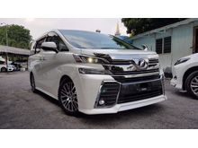 2016 Toyota Vellfire 2.5 MPV 2.5 ZG Pilot Seat Sunroof Local FM GPS Unreg