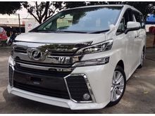 2016 Toyota Vellfire 2.5 ZA NEW CAR UNREGISTER SUN ROOF 7 SEATER 2 POWER DOOR FOR SALE