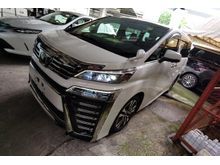 TOYOTA VELLFIRE 2.5 ZG 3 LED FACELIFT SUNROOF PRE CRASH LANE KEEP ASSIST SST 50 OFFER 4 CAMERA NAPPA LEATHER 2018 JAPAN UNREG FREE 2 YRS GMR WARRANTY