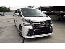 2015 TOYOTA VELLIFIRE 2.5 ZA ZG MANY UNITS TO CHOOSE
