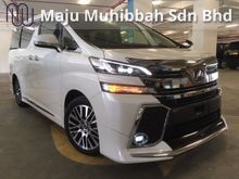 2016 TOYOTA VELLFIRE 2.5 ZG UNREG 15 - MODELITA BODYKIT - ALPINE ROOF MONITOR - PILOT SEAT - SUNROOF - LOCAL FM - LOCAL AP