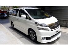 2014 Toyota Vellfire 3.5 V-PREMIUM SURROUND CAMERA SUNROOF HOME THEATER ROOF MONITOR PILOT SEAT (A) HIGH SPEC OFFER