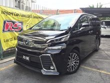 ORI YEAR MADE 2015 Toyota Vellfire 2.5 ZG FULL SPEC LEATHER JBL UNREG