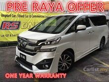 ACTUAL YEAR MAKE 2015 TOYOTA VELLFIRE 3.5 VL UNREG ( FULL SPECS ) HIGH REBATE