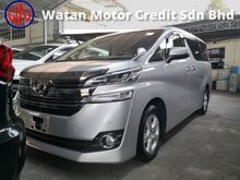 2015 Toyota Vellfire 2.5 X 8 SEAT SINGLE POWER DOOR REVERSE CAMERA JAPAN UNREG