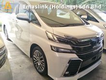 2016 Toyota Vellfire 2.5 ZG SUNROOF PRE CRASH STOP SYSTEM JBL THEATER SOUND SYSTEM 360 SURROUND CAMERA POWER BOOT FREE WARRANTY