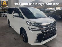 2016 Toyota Vellfire 2.5 ZG Sunroof JBL Sound System Surround Camera Local AP Unreg
