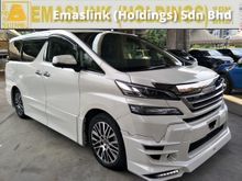 2015 Toyota Vellfire 2.5 ZG ALPINE DVD WITH REAR ALPINE MONITOR 360 SURROUND CAMERA PRE CRASH STOP SYSTEM POWER BOOT POWER DOOR FREE WARRANTY LOCAL AP