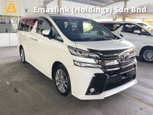 2017 Toyota Vellfire 2.5 Golden Eye Original 37000km Guaranteed Accident Free Sun Moon Roof 360 Camera Power Boot 2 Power Doors Pre Crash 9 Air Bag