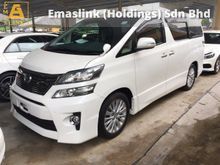 2012 Toyota Vellfire 2.4 Z Sport Package 7 Seat 2 Power Door Sun Roof Moon Roof Full Body Kit Xenon 9 Air Bag Keyless Entry Push Start 1 Year Warranty